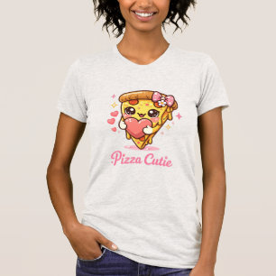 Camisa de Pizza Fofa Kawaii Pizza Cutie