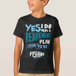 Camisa de Plano de Aposentadoria de Pesca Presente