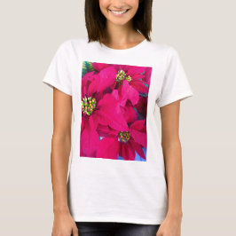 Camisa de poinsettias feminina
