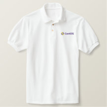 Camisa de Polo Branco do CentOS