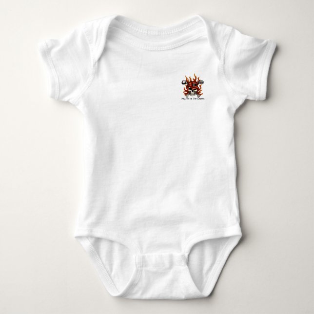 Camisa de Polo de Golfe Pirata de Crânio Edgel (Frente)