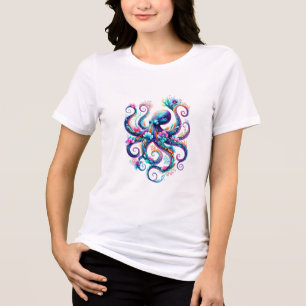 Camisa de polvo colorida arte boho oceânica