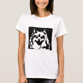 Camisa de Pomeranian - t-shirt da boneca das