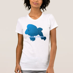 Camisa de Poodle Azul