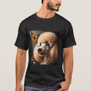 Camisa De Poodle Com Arte De Borboleta - Cachorro