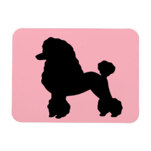 Camisa de poodle rosa inspirada no ímã flexível
