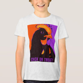 Camisa de Pop de Arte do Halloween do pintinho ou 