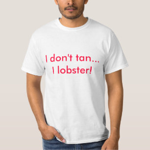 Camisa de praia de lagosta.