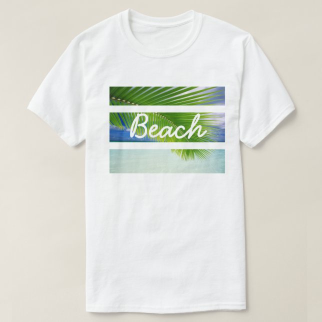 Camisa de praia tropical masculina (Frente do Design)
