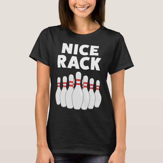 Camisa De Presente De Boliche Engraçada Para Homen (Frente)