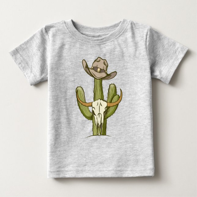 Camisa de Presente do Cowboy no Cacto Western Yeeh (Frente)