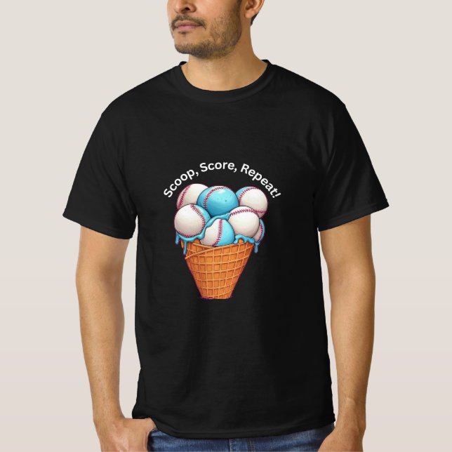 Camisa De Presente Esportiva Engraçada Com Sorvete (Frente)