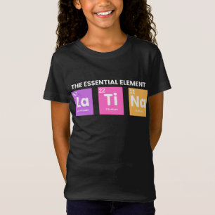 Camisa de presente Latina,Camisas de latência,Ener