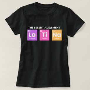 Camisa de presente Latina,Camisas de latência,Ener