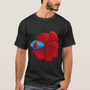 Camisa de presente para amantes de peixes siameses