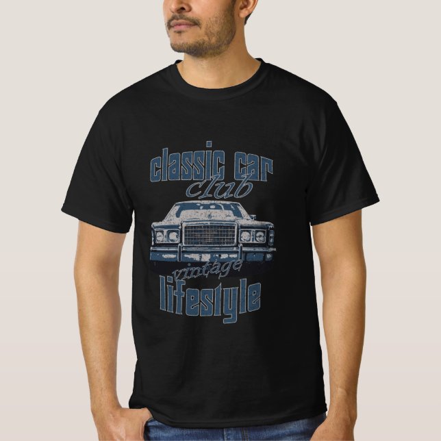 camisa de presente para clube de carros clássicos  (Frente)