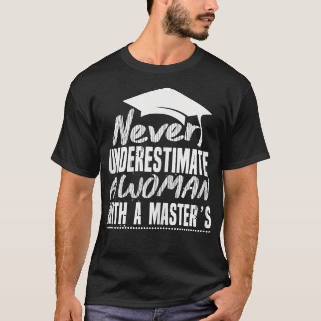 Camisa de presente para mulheres Mestrados para gr (Frente)