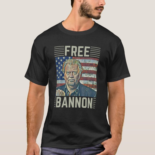 Camisa de Presente Político Free Bannon (Frente)