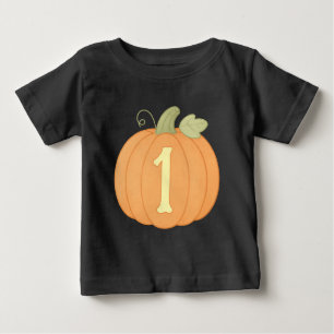 Camisa de primeiro aniversario de abóbora Queda