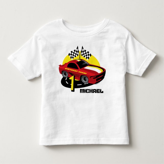 Camisa de primeiro aniversario do Carro Race (Frente)