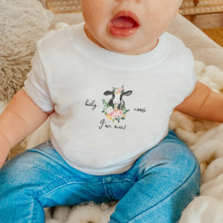 Camisa de Primeiro Aniversário do DIXIE Cow