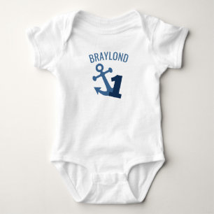 Camisa de Primeiro Aniversário Náutico