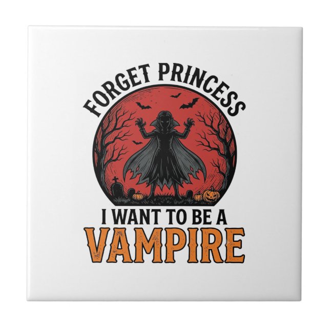 Camisa de Princesa Vampira Assustadora Retro Desen (Frente)