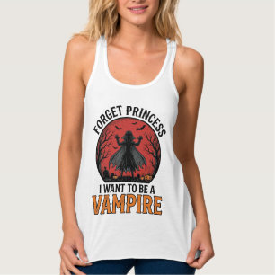 Camisa de Princesa Vampira Assustadora Retro Desen
