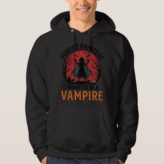 Camisa de Princesa Vampira Assustadora Retro Desi  (Frente)