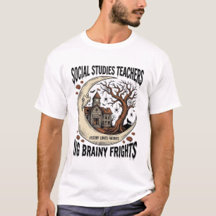 Camisa de Professor de Estudos Sociais Spooky Brai