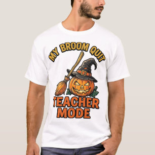 Camisa de Professor de Halloween Desenho Divertido