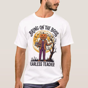 Camisa de Professor de Halloween Gravura Vintage A
