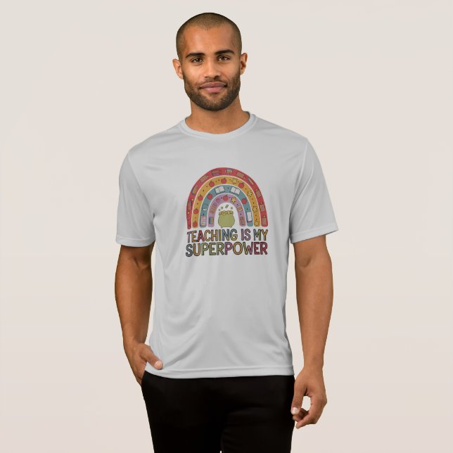 Camisa de professor e sala de aula (Frente Completa)