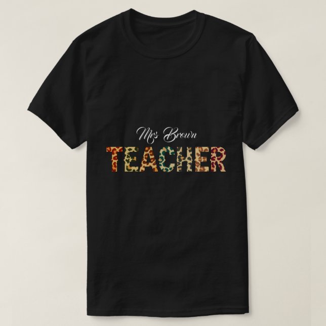 Camisa de Professores Personalizada RD, Professora (Frente do Design)