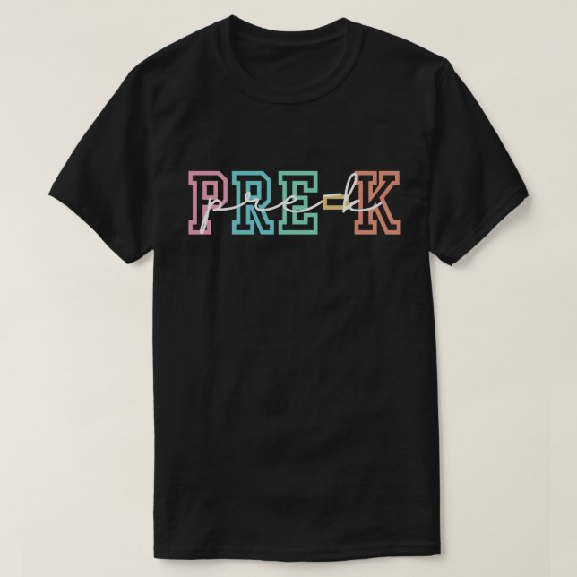 Camisa De Professores Pré-K, Esquadrão Pré-K, Trip (Frente do Design)
