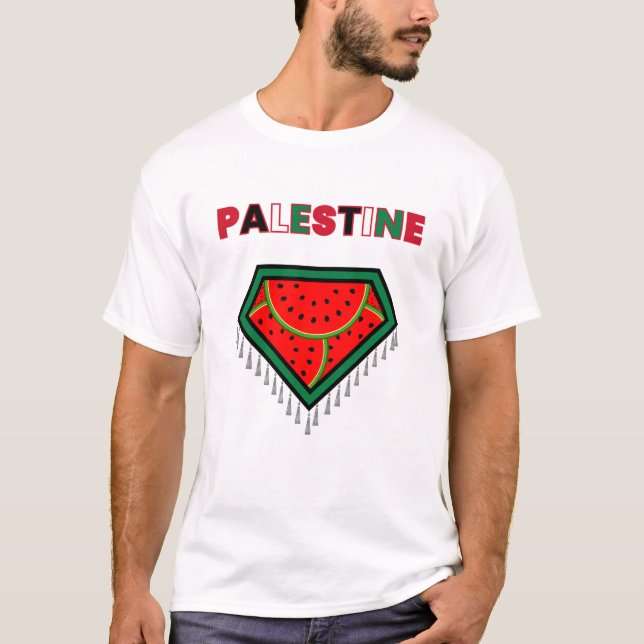 Camisa de protesto da Palestina livre - Camisa de  (Frente)