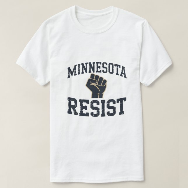 Camisa de Protesto da Resistência de Minnesota (Frente do Design)