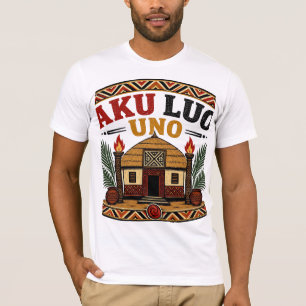 Camisa de Proverbio Igbo Aku Luo Uno - Riqueza Ret