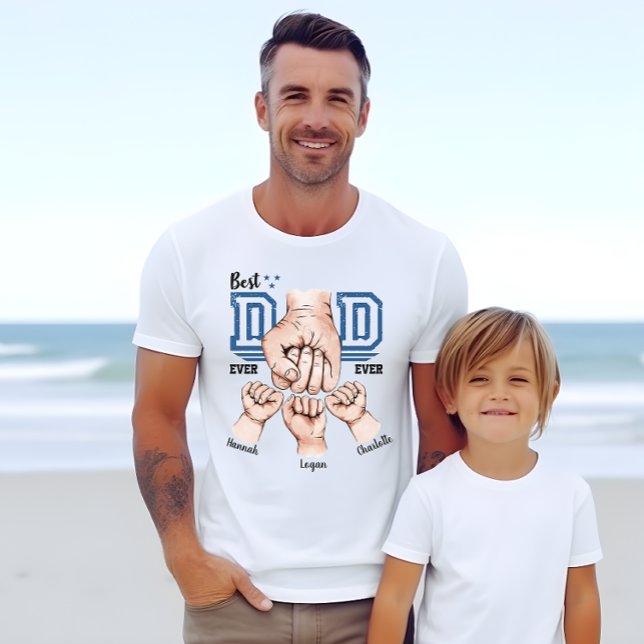 Camisa de Punch com Punho - 3 Nomes de Crianças (Criador carregado)