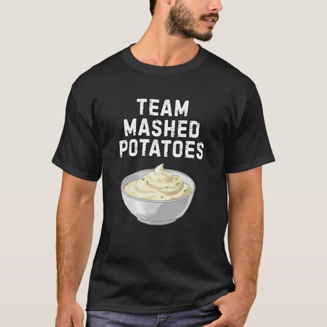 Camisa de Purê de Batata Esmagado Roupa Divertida  (Frente)