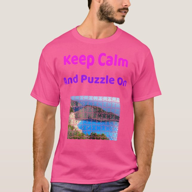 Camisa de Quebra-Cabeça 500 Peças Presente de Queb (Frente)