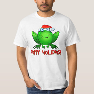 Camisa de Rã de Desenho Animado Férias Alegres