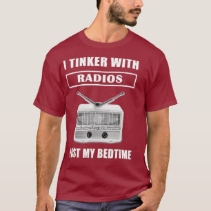 Camisa De Rádio Encantada De Ham Que Eu Inclino C
