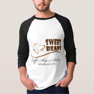 Camisa de Raglan de feijões doces