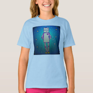 Camisa De Raparigas Robô Frio