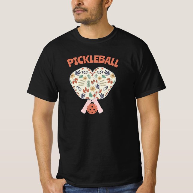Camisa de Raquete de Pickleball – Presente Floral  (Frente)