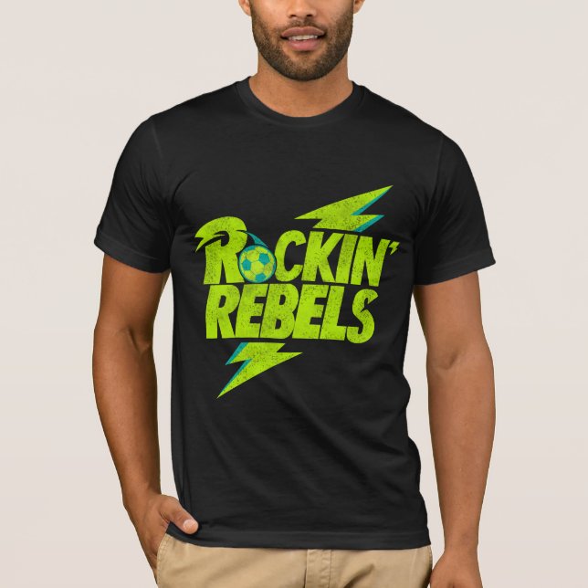 Camisa de rebeldes Rockin' (Frente)