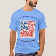 Camisa de registro do eleitor - Código QR frontal