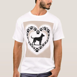 Camisa de Resgate Adopted Don't Shop - Heart Paw T