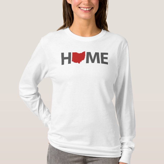 Camisa de residente do estado de Ohio em casa (Frente)
